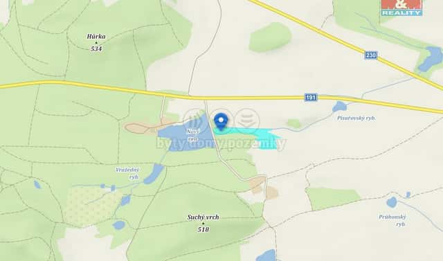 Prodej louky 26 519 m², Nepomuk, okres Plzeň-jih