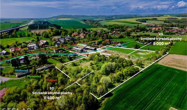 Prodej stavebního pozemku 22 000 m², Fulnecká, Hladké Životice, okres Nový Jičín