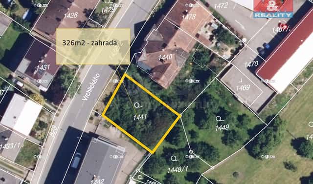Prodej stavebního pozemku 326 m², Konice, okres Prostějov