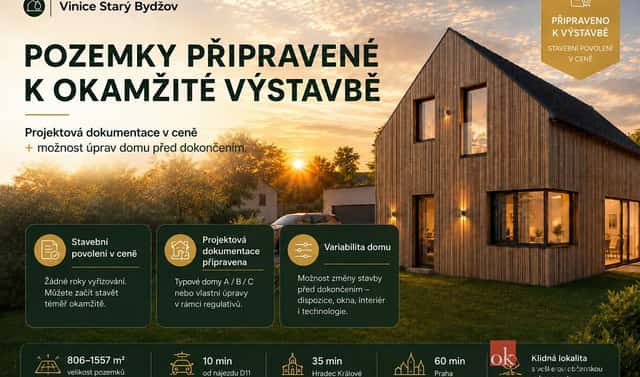Prodej stavebního pozemku 806 m², Starý Bydžov, okres Hradec Králové