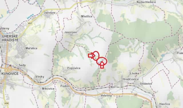 Prodej pole 2 190 m², Veletiny – Horní Bříza, okres Uherské Hradiště