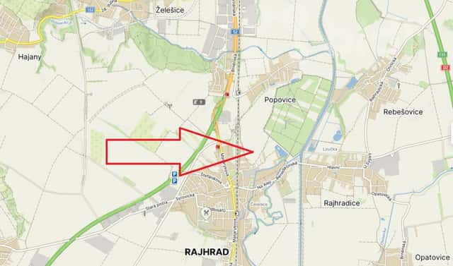 Prodej pole 3 241 m², Rajhrad, okres Brno-venkov