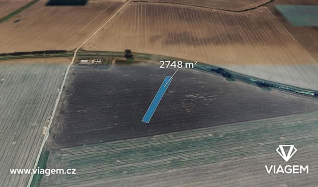 Prodej pole 2 748 m², Kněždub, okres Hodonín