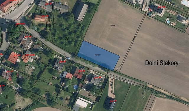 Prodej stavebního pozemku 1 268 m², Dolní Stakory, okres Mladá Boleslav