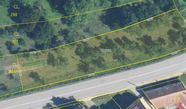 Prodej stavebního pozemku 1 500 m², Podolí, okres Uherské Hradiště