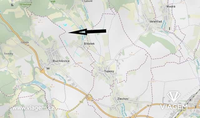Prodej pole 1 165 m², Břestek, okres Uherské Hradiště