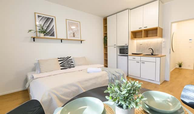 Pronájem bytu 1+kk 27 m², Cejl, Brno – Zábrdovice, okres Brno-město