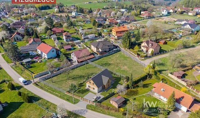 Prodej stavebního pozemku 1 069 m², Kovářovická, Pyšely – Zaječice, okres Benešov