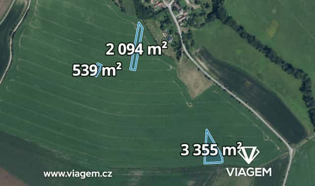 Prodej pole 2 029 m², Smidary, okres Hradec Králové