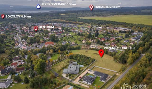 Prodej stavebního pozemku 1 001 m², Lomnice – Týn, okres Sokolov