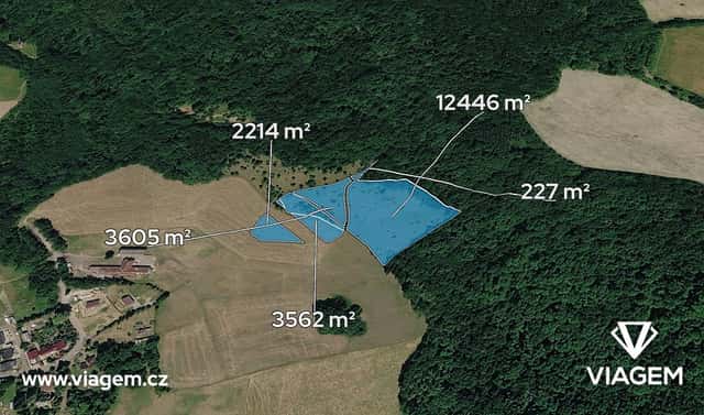 Prodej pole 5 513 m², Ústí nad Labem