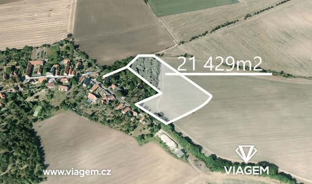 Prodej pole 446 m², Řepín, okres Mělník