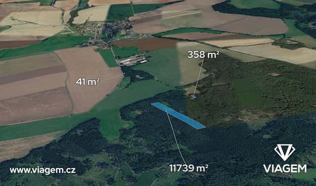 Prodej lesa 12 138 m², Hradiště, okres Domažlice