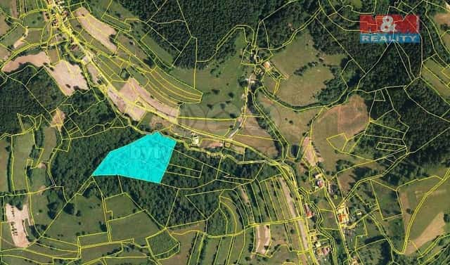 Prodej lesa 13 656 m², Huslenky, okres Vsetín