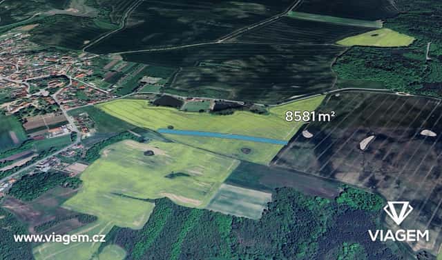 Prodej pole 953 m², Hostim, okres Znojmo