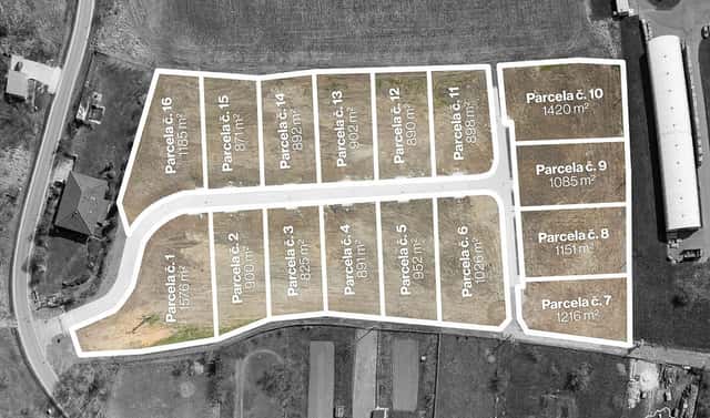 Prodej stavebního pozemku 1 420 m², Žerčice, okres Mladá Boleslav