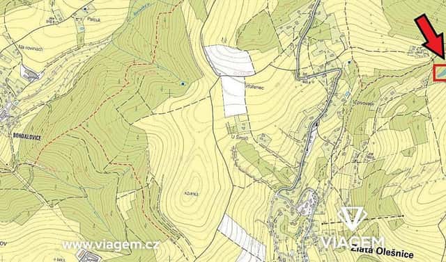 Prodej lesa 569 m², Zlatá Olešnice, okres Jablonec nad Nisou