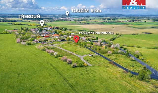 Prodej stavebního pozemku 824 m², Toužim – Třebouň, okres Karlovy Vary