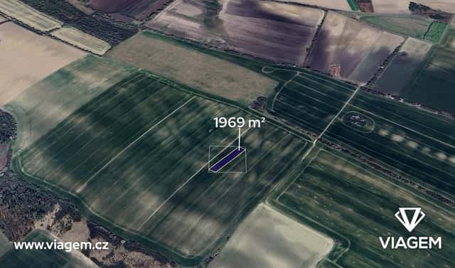 Prodej pole 328 m², Všetaty, okres Mělník