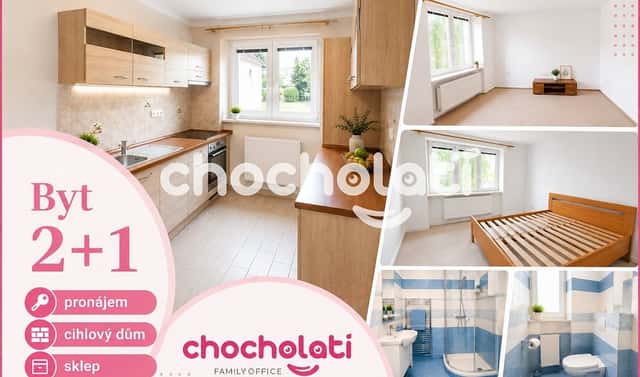 Pronájem bytu 2+1 59 m², Dlouhá, Prachovice, okres Chrudim
