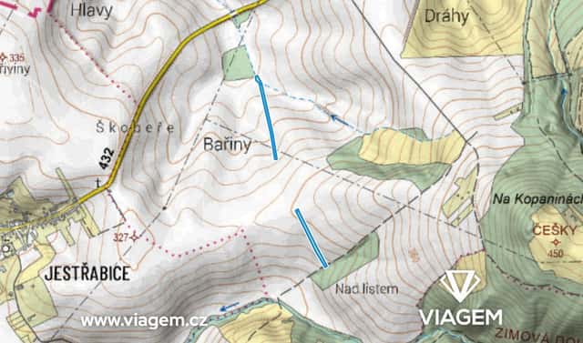 Prodej pole 1 216 m², Koryčany, okres Kroměříž