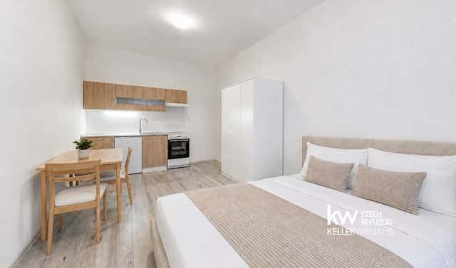 Pronájem bytu 1+kk 25 m², Slepá, Milovice – Mladá, okres Nymburk