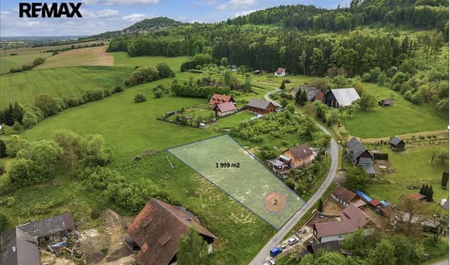 Prodej stavebního pozemku 2 000 m², Podhradí, okres Jičín