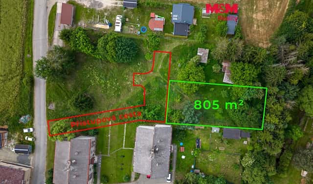 Prodej stavebního pozemku 805 m², Hrabišín, okres Šumperk