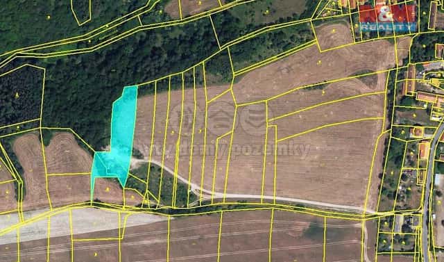 Prodej pole 3 750 m², Slabce – Rousínov, okres Rakovník