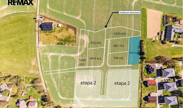 Prodej stavebního pozemku 1 045 m², Borová, okres Svitavy
