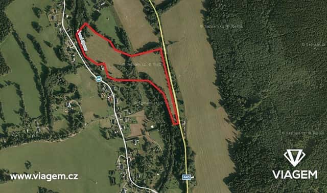 Prodej pole 4 026 m², Vrbno pod Pradědem, okres Bruntál