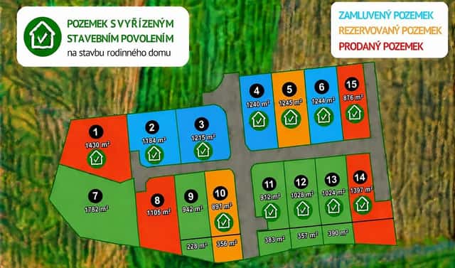 Prodej stavebního pozemku 1 105 m², Blatnice, okres Plzeň-sever