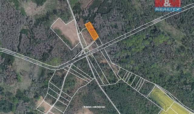 Prodej lesa 1 396 m², Račice, okres Třebíč