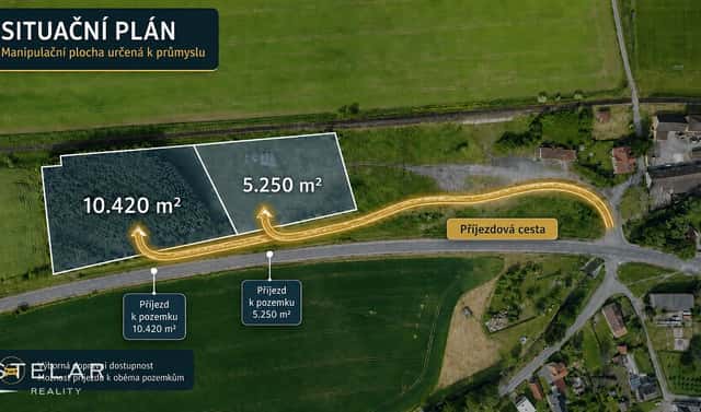 Prodej komerčního pozemku 15 670 m², Krnov, okres Bruntál