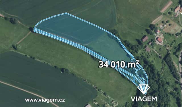 Prodej pole 17 005 m², Stružinec, okres Semily