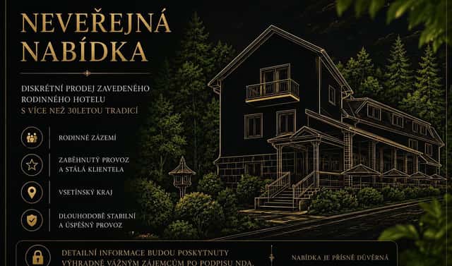 Prodej ubytovacího objektu 4 650 m², Vsetín