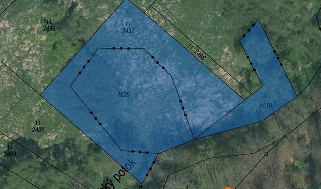 Prodej pozemku 937 m², Zvěrotice, okres Tábor