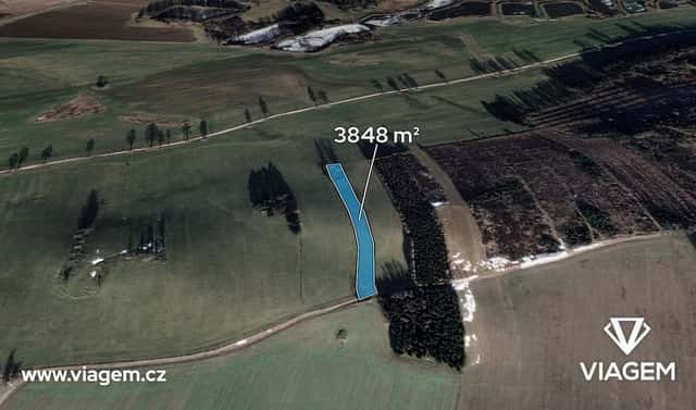 Prodej pole 641 m², Kunžak, okres Jindřichův Hradec