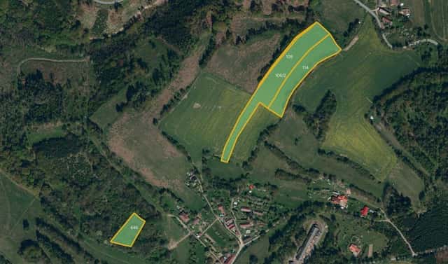 Prodej pole 21 446 m², Kaliště – Podivice, okres Pelhřimov