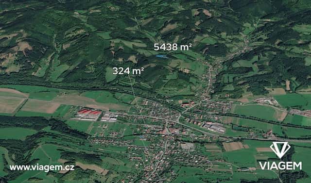 Prodej lesa 7 071 m², Hovězí, okres Vsetín