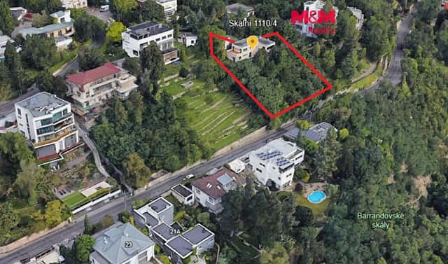 Prodej stavebního pozemku 1 894 m², Skalní, Praha 5 – Hlubočepy
