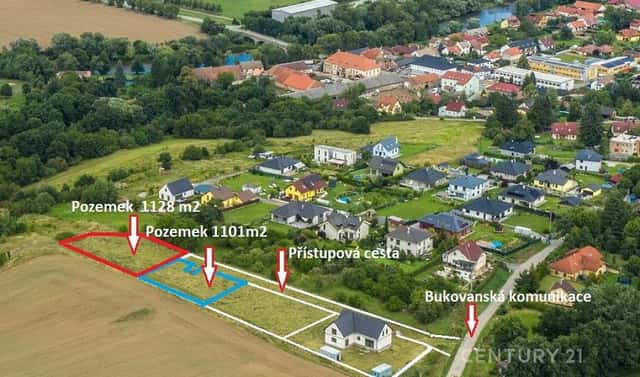 Prodej stavebního pozemku 1 101 m², Poříčí nad Sázavou, okres Benešov