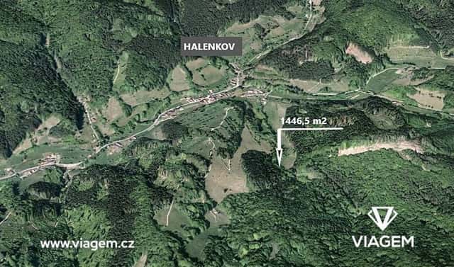 Prodej lesa 363 m², Halenkov, okres Vsetín