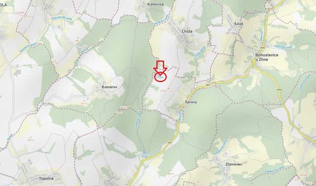 Prodej pole 1 052 m², Lhota – Nová Huť, okres Zlín