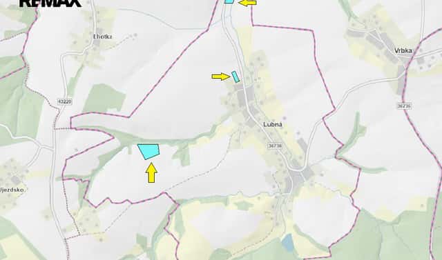 Prodej pole 21 481 m², Lubná, okres Kroměříž
