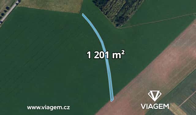 Prodej pole 300 m², Prace, okres Brno-venkov