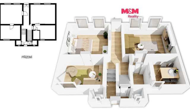 Prodej domu 170 m² s pozemkem 141 m², Svornosti, Úpice, okres Trutnov