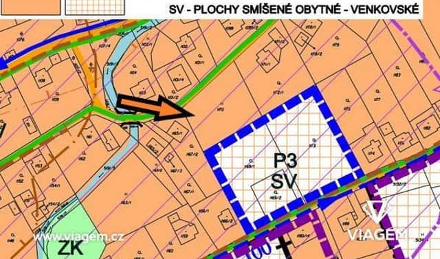 Prodej stavebního pozemku 500 m², Návsí, okres Frýdek-Místek