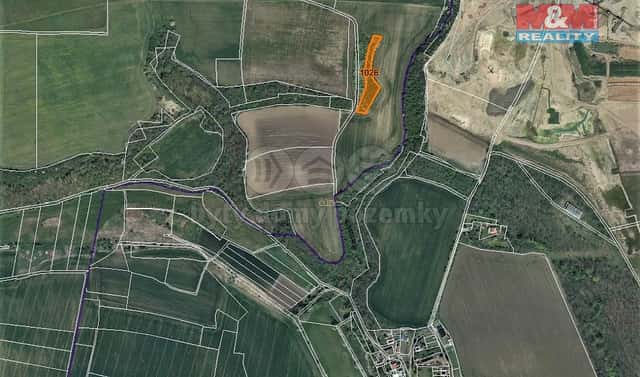 Prodej louky 3 037 m², Staňkovice, okres Louny