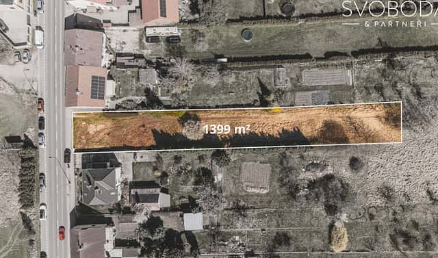 Prodej stavebního pozemku 1 399 m², Pardubická, Hradec Králové – Kukleny
